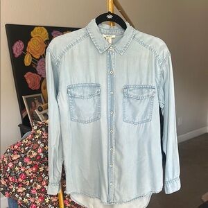 Forever 21 Blue Button Down Shirt